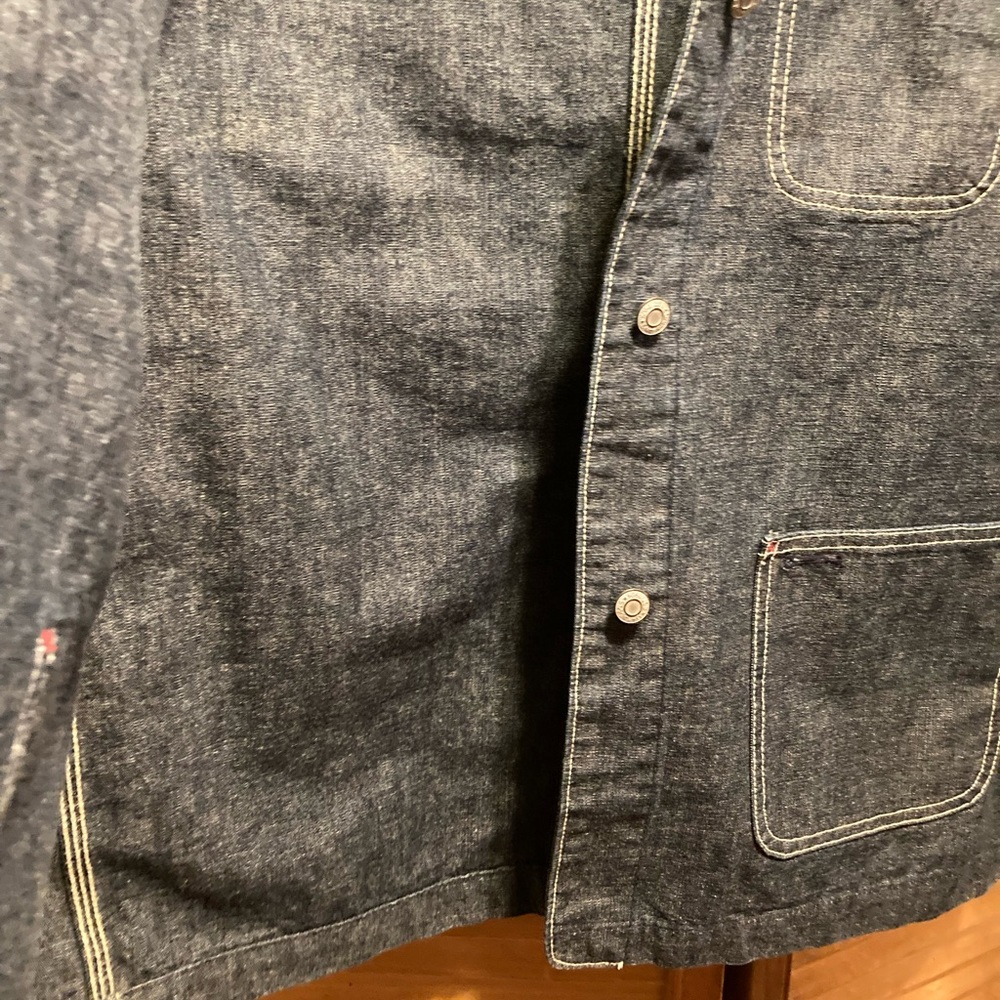 Gap Blue Denim Jean Jacket with Blade Collar - Picture 10 of 16
